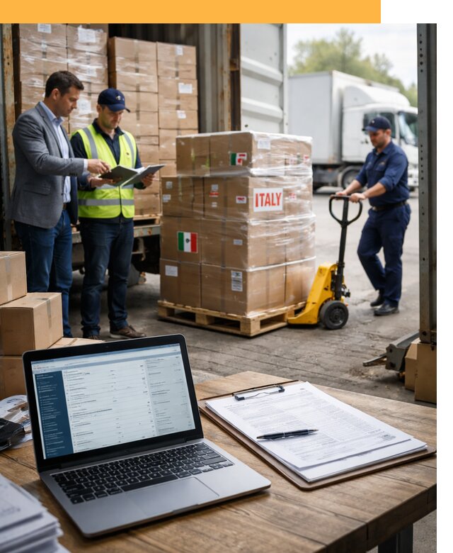 Доставка грузов из Италии: морские и авиаперевозки от 18661