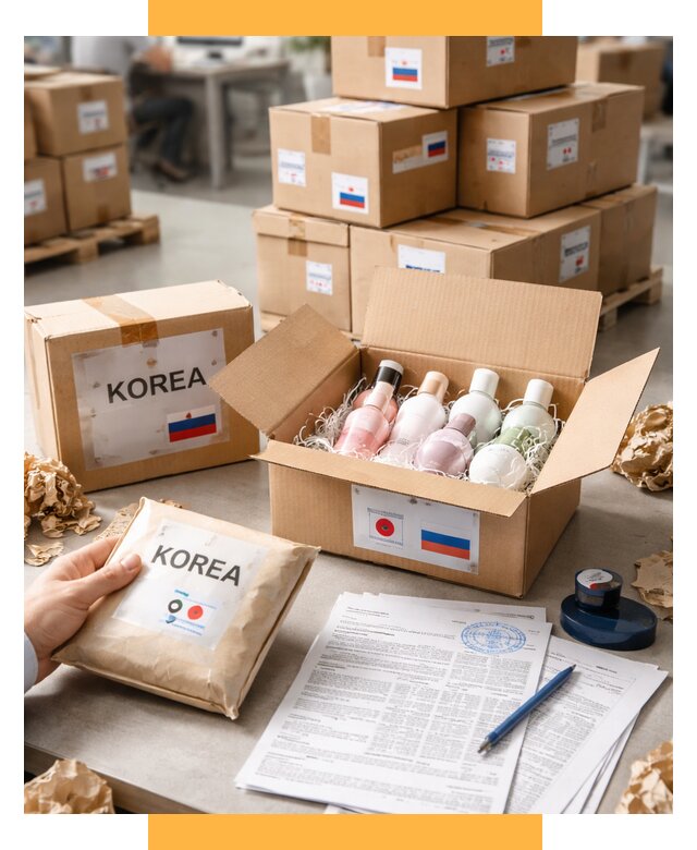 Доставка косметики из Кореи от 8812 р. под ключ | СетСервис-Хмк