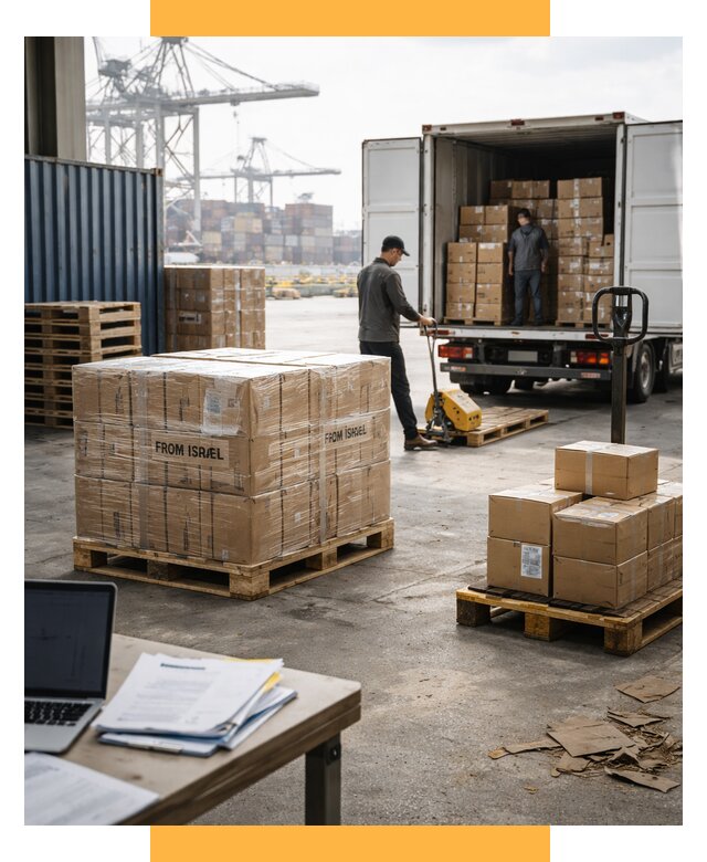 Доставка грузов из Израиля от 15551 р., логистика от СетСервис-Хмк