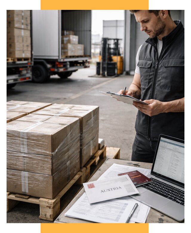 Доставка в Австрию от 67386 р. Логистика и экспорт СетСервис-Хмк