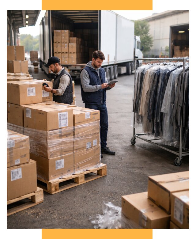 Перевозка и доставка одежды из Китая от 7775 р., СетСервис-Хмк